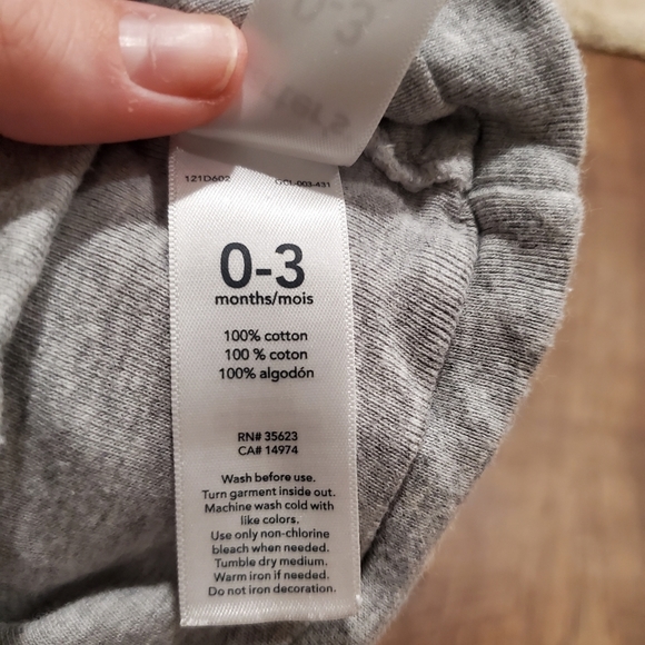 Carters Gerber Baby Essentials 4 Hat Cotton Beanie Star White Gray Orange Unisex - Picture 8 of 11